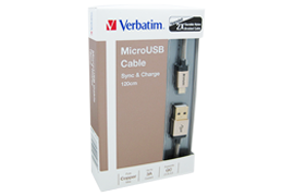80214000 verbatim cable micro usb 1.2m 01