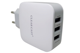 80566422 clear cast charger usb 3 port 3.4a ca 70 01