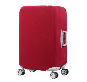 Luggage cover maroon