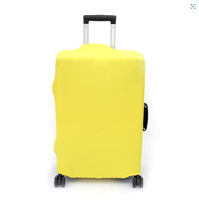 Luggage cover yellow