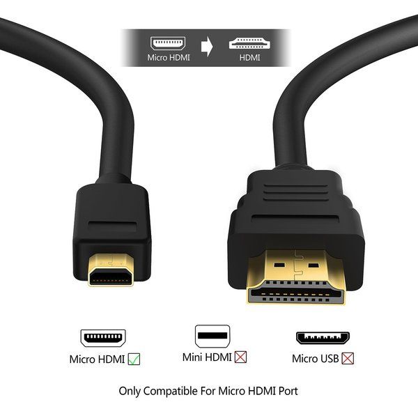 Hdmi to micro hdmi cable