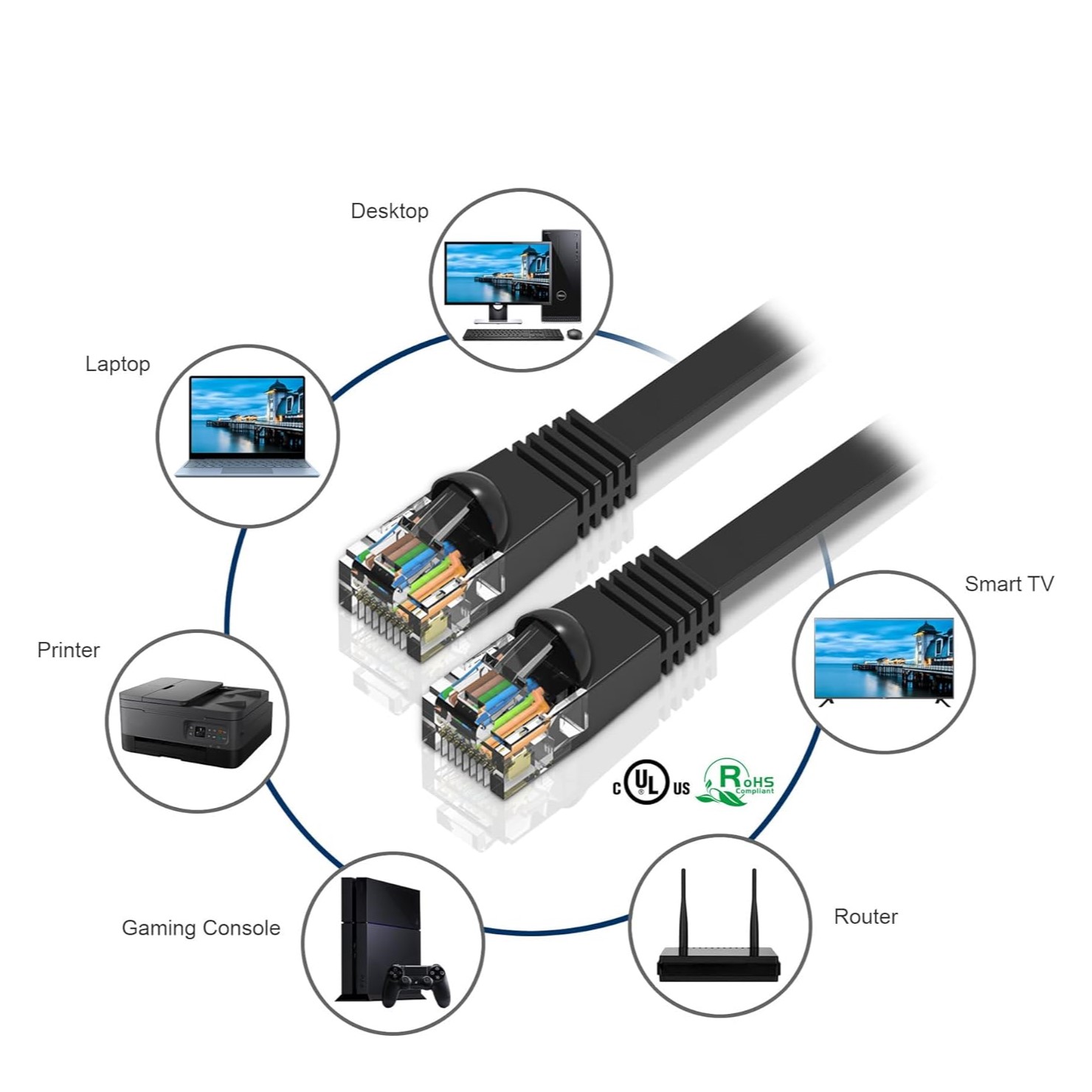 Hp kabel lan cat 6 flat 04